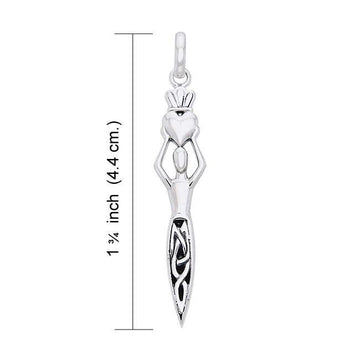 Danu Goddess Sterling Silver Pendant TPD1196 - Jewelry